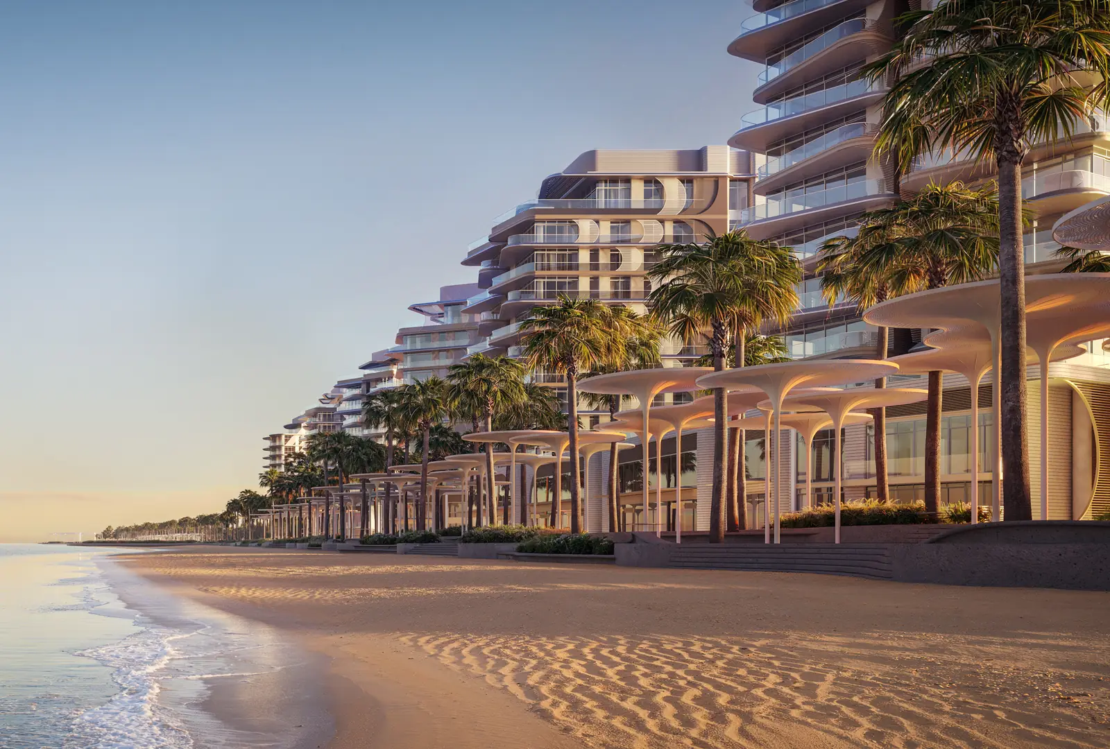Fahid Beach Residences: Gebäudezeile am Strand