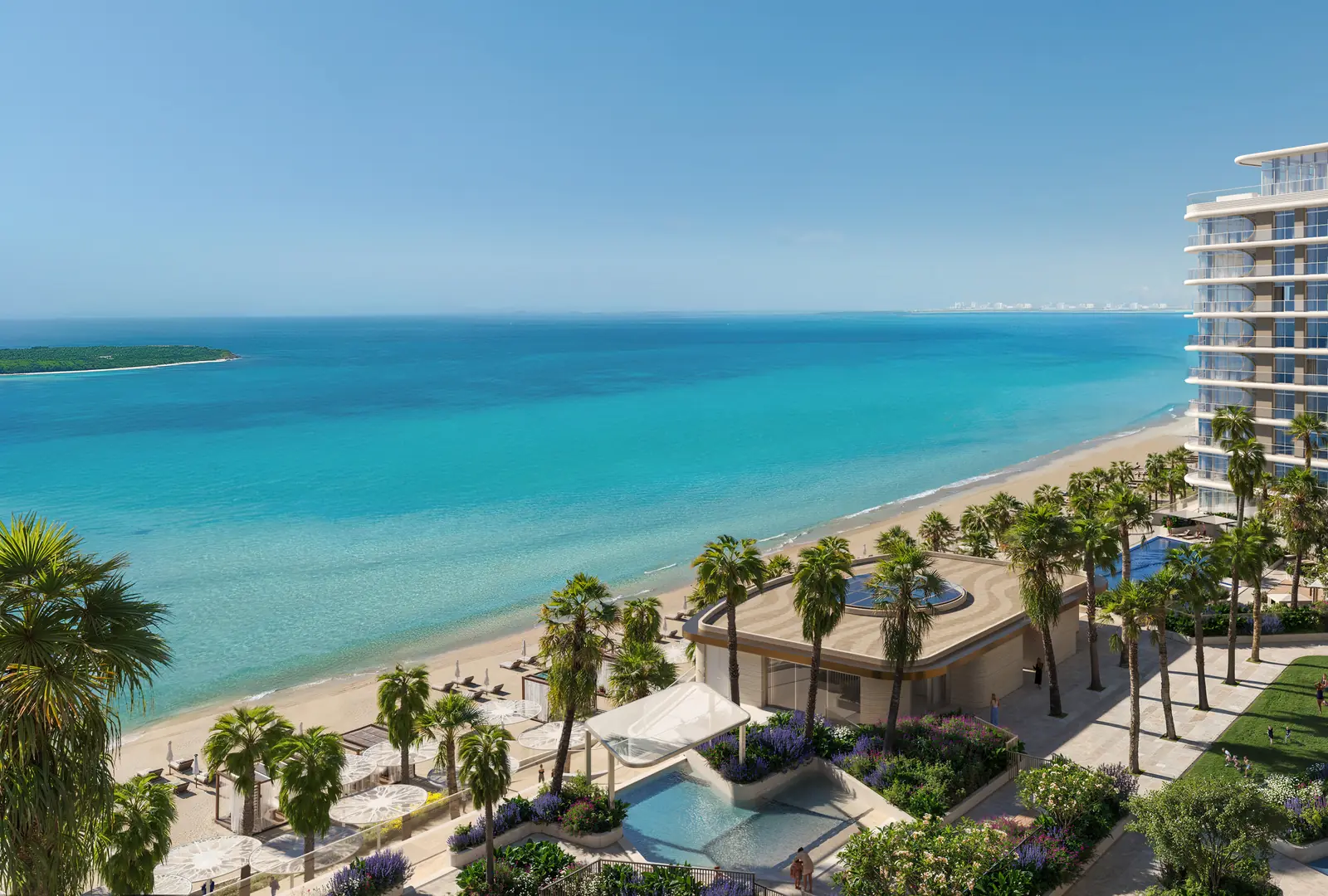 Fahid Beach Terraces: Luftbild, Gebäude am Strand