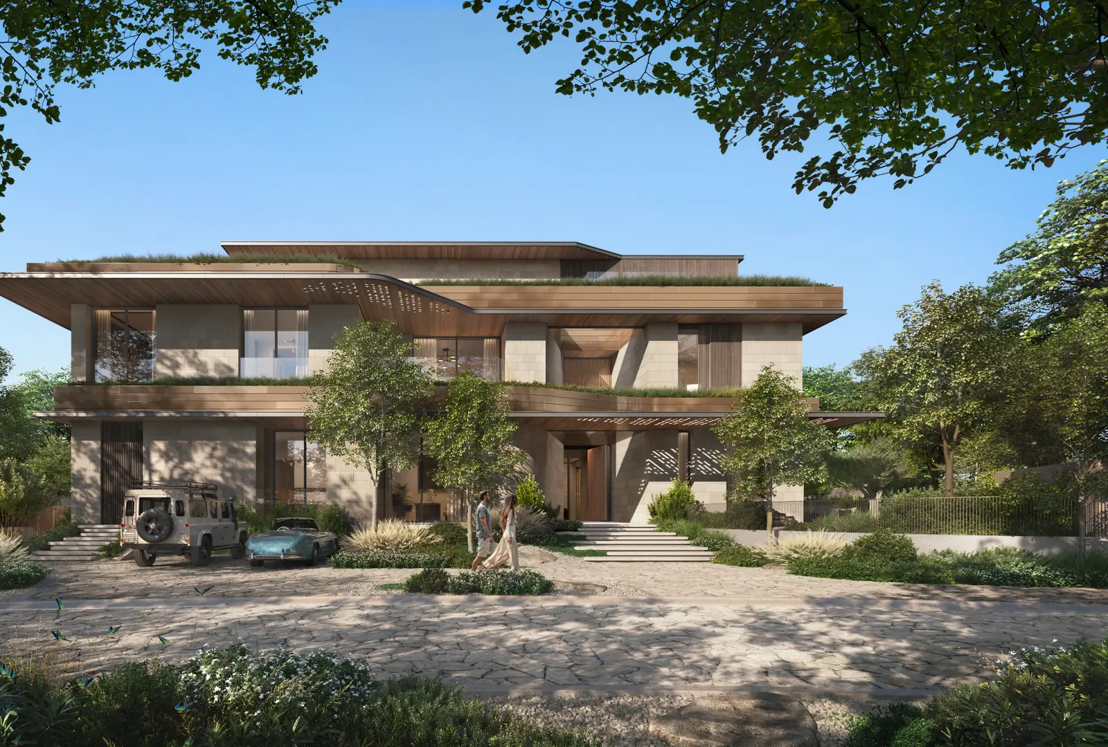 Moringa Mansions: Villa von der Einfahrt