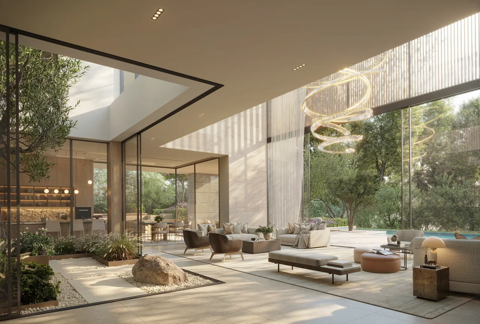 Moringa Mansions: Wohnhalle mit Innenhof